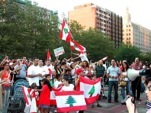 Protesting Israeli terror against Lebanon - July 19, 2006 Boston